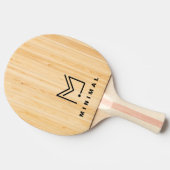 Raquette De Ping Pong Logo d'entreprise personnalisé Conception minimale (Côté)