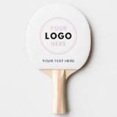 Raquette De Ping Pong Logo d'entreprise simple et texte (Devant)