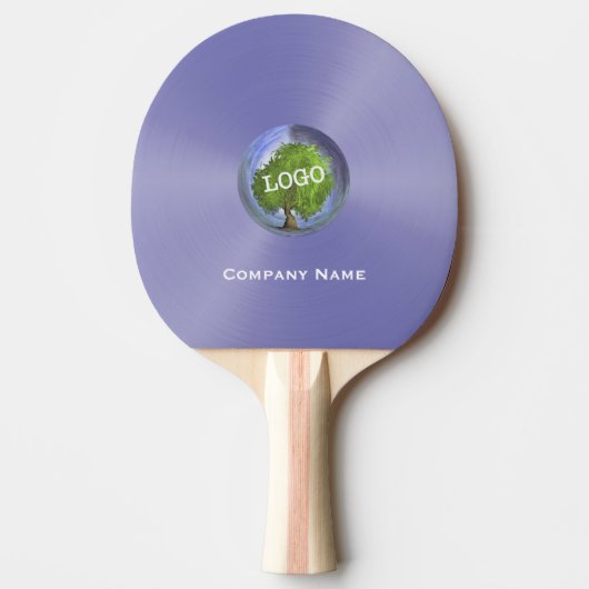 Raquette De Ping Pong Logo d'entreprise violet (Devant)