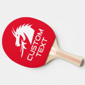 Raquette De Ping Pong Logo du dragon rouge paddle ping pong pour ping-po (Côté)