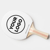 Raquette De Ping Pong Logo et site Web personnalisés (Côté)