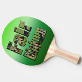 Raquette De Ping Pong Logo Kangaroo Fair Dinkum, (Côté)