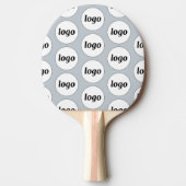 Raquette De Ping Pong Logo Motif commercial en poudre bleu (Devant)