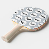 Raquette De Ping Pong Logo Motif commercial en poudre bleu (Devant Angle)
