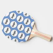 Raquette De Ping Pong Logo Motif commercial promo Sky Blue (Côté)
