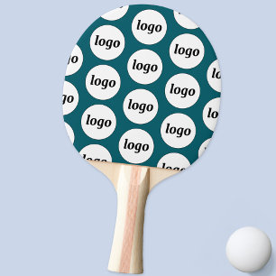 Raquette De Ping Pong Logo Motif commercial Promotionnel Turquoise vert