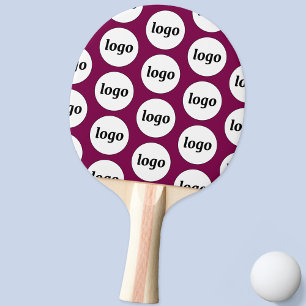 Raquette De Ping Pong Logo Motif d'affaires promotion Magenta rose