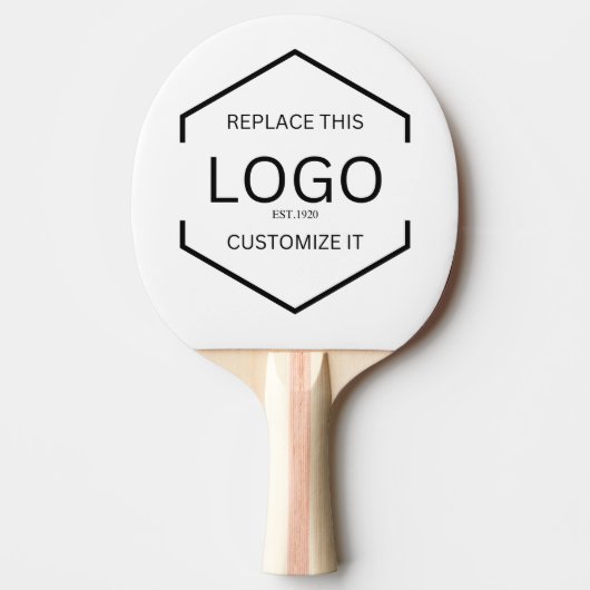 Raquette De Ping Pong Logo personnalisé Arrière - plan blanc (Devant)