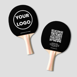 Raquette De Ping Pong Logo professionnel personnalisé Code QR Texte de m