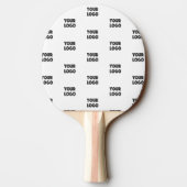 Raquette De Ping Pong Logo simple à répéter | Blanc (Dos)