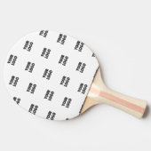 Raquette De Ping Pong Logo simple à répéter | Blanc (Côté)
