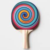 Raquette De Ping Pong Lollipop Abstraite (Dos)