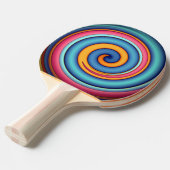 Raquette De Ping Pong Lollipop Abstraite (Devant Angle)