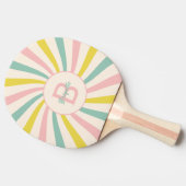 Raquette De Ping Pong 'Lollypop Vibes', retro personnalisé (Côté)