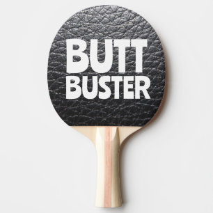 RAQUETTE DE PING PONG 'LOOK CUIR' DRÔLE