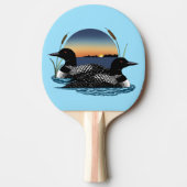 Raquette De Ping Pong Loon Couple coucher de soleil bleu (Devant)