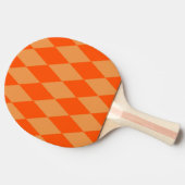 Raquette De Ping Pong Losanges Vichy Orange Clair et Foncé (Côté)