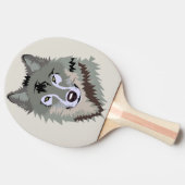 Raquette De Ping Pong Loup Animé (Côté)