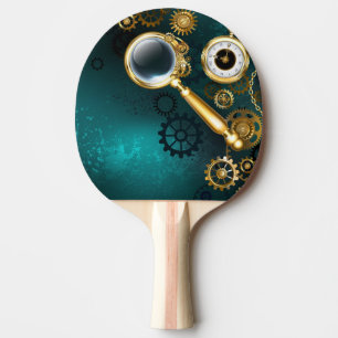 Raquette De Ping Pong Loupe en style Steampunk