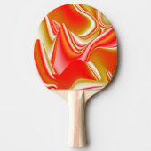 Raquette De Ping Pong Love and Gold Abstrait 3D Rainbowart (Devant)
