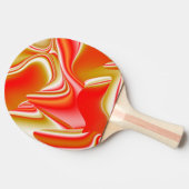 Raquette De Ping Pong Love and Gold Abstrait 3D Rainbowart (Côté)
