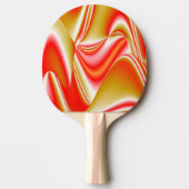 Raquette De Ping Pong Love and Gold Abstrait 3D Rainbowart (Devant)