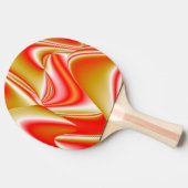 Raquette De Ping Pong Love and Gold Abstrait 3D Rainbowart (Côté)
