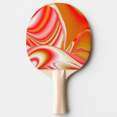 Raquette De Ping Pong Love and Gold Abstrait 3D Rainbowart (Devant)