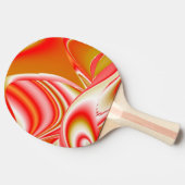 Raquette De Ping Pong Love and Gold Abstrait 3D Rainbowart (Côté)