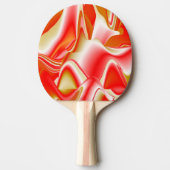 Raquette De Ping Pong Love and Gold Abstrait 3D Rainbowart (Devant)