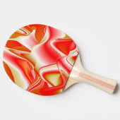 Raquette De Ping Pong Love and Gold Abstrait 3D Rainbowart (Côté)