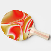 Raquette De Ping Pong Love and Gold Abstrait 3D Rainbowart (Côté)