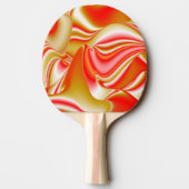 Raquette De Ping Pong Love and Gold Abstrait 3D Rainbowart (Dos)