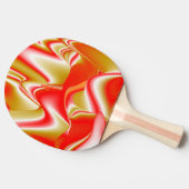 Raquette De Ping Pong Love and Gold Abstrait 3D Rainbowart (Côté)