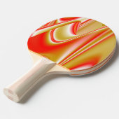 Raquette De Ping Pong Love and Gold Abstrait 3D Rainbowart (Devant Angle)