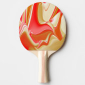 Raquette De Ping Pong Love and Gold Abstrait 3D Rainbowart (Devant)