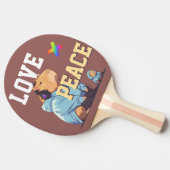 Raquette De Ping Pong LOVE × CAPYBARA - Custom (Côté)