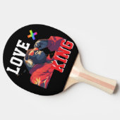 Raquette De Ping Pong LOVE × GORILLA - Custom (Côté)