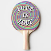 Raquette De Ping Pong Love Is Love Fierté (Dos)