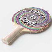 Raquette De Ping Pong Love Is Love Fierté (Devant Angle)
