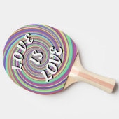 Raquette De Ping Pong Love Is Love Fierté (Côté)