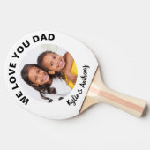 Raquette De Ping Pong Love You Dad Photo (Côté)