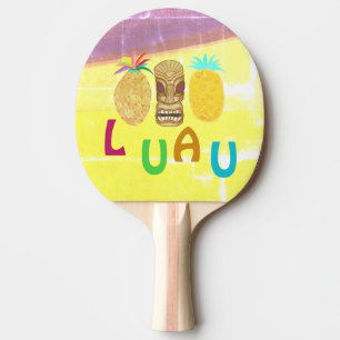 Raquette De Ping Pong Luau Tiki Ananas d'été