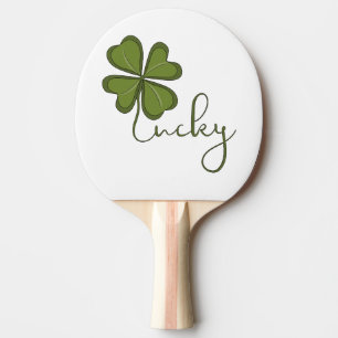 Raquette De Ping Pong Lucky Four Leaf Clover