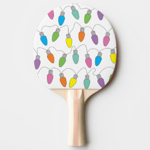 Raquette De Ping Pong Lumières de Noël