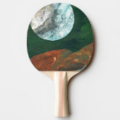 Raquette De Ping Pong "Lune Alien #4" Ping Pong Paddle (Dos)