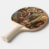 Raquette De Ping Pong Lune faisant blanc éclair Whiskey Liqueur (Devant Angle)