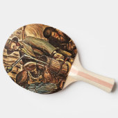 Raquette De Ping Pong Lune faisant blanc éclair Whiskey Liqueur (Côté)