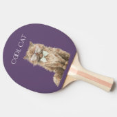 Raquette De Ping Pong Lunettes Brown Cool Cat (Côté)
