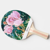 Raquette De Ping Pong luxe romantic flowers botanical wallpaper (Côté)